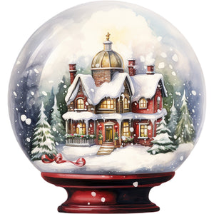 Christmas Crystal Ball-Full Round Diamond Painting-30x30cm