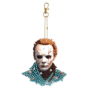 Halloween-Double Side Drill-Diamond Keychain