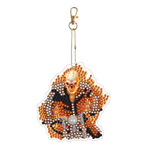 Halloween-Double Side Drill-Diamond Keychain