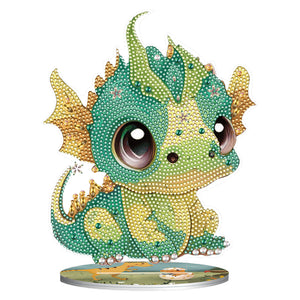 Dragon-Single Side Drill-Diamond Desktop Ornament