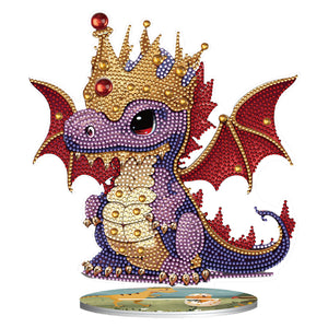 Dragon-Single Side Drill-Diamond Desktop Ornament