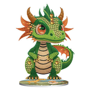 Dragon-Single Side Drill-Diamond Desktop Ornament