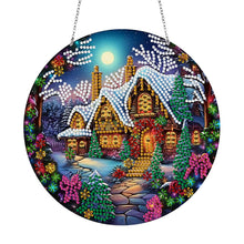 Load image into Gallery viewer, Stained Glass Animal-Sun Catcher Window Hanging Diamond Wind Chime
