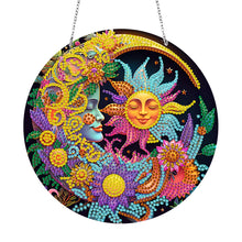 Load image into Gallery viewer, Stained Glass Animal-Sun Catcher Window Hanging Diamond Wind Chime
