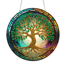 Load image into Gallery viewer, Stained Glass Animal-Sun Catcher Window Hanging Diamond Wind Chime
