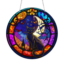 Load image into Gallery viewer, Stained Glass Animal-Sun Catcher Window Hanging Diamond Wind Chime
