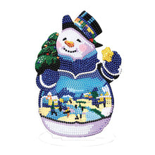 Load image into Gallery viewer, Christmas Snowman-Single Side Drill-Diamond Desktop Ornament
