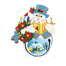 Load image into Gallery viewer, Christmas Snowman-Single Side Drill-Diamond Desktop Ornament
