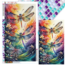 Load image into Gallery viewer, Butterfly Dragonfly-Full Round Diamond Painting-40x70cm-Large Size
