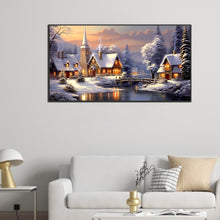 Load image into Gallery viewer, Snow Scene-Full Round Diamond Painting-75x40cm-Large Size
