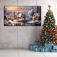 Load image into Gallery viewer, Snow Scene-Full Round Diamond Painting-75x40cm-Large Size
