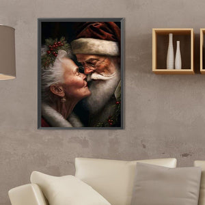 Santa Couple-Full Square Diamond Painting-30x40cm