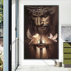 Lord Jesus-Full Round Diamond Painting-45x70cm-Large Size