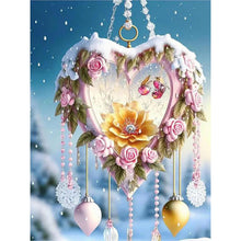 Load image into Gallery viewer, Snow Love Heart-Full Round Diamond Painting-30x40cm
