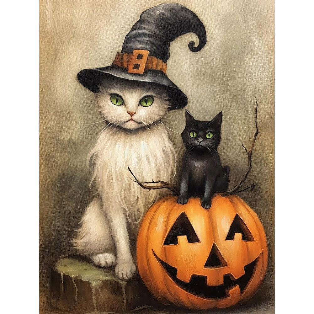 Halloween-Full Round Diamond Painting-30x40cm