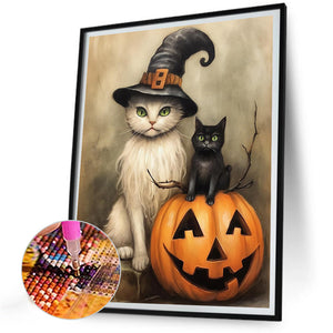 Halloween-Full Round Diamond Painting-30x40cm