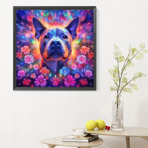 Dog-Full Round Diamond Painting-30x30cm