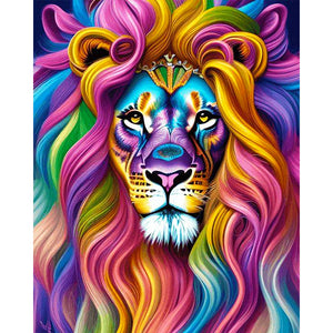 Lion-Full Square Diamond Painting-40x50cm