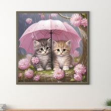 Load image into Gallery viewer, Cat-Full Round Diamond Painting-40x40cm
