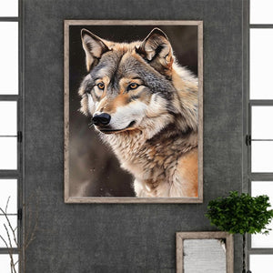 Wolf-Full Round Diamond Painting-30x40cm