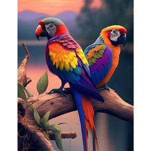 Parrot-Full Square Diamond Painting-30x40cm