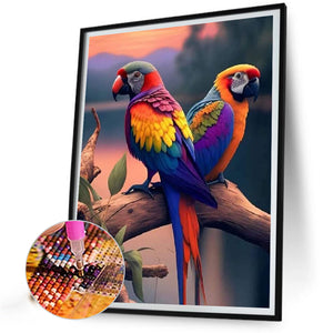 Parrot-Full Square Diamond Painting-30x40cm