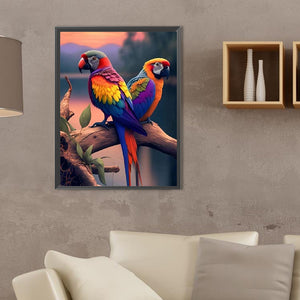 Parrot-Full Square Diamond Painting-30x40cm