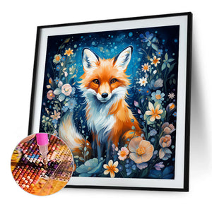 Fox-Full Square Diamond Painting-45x45cm