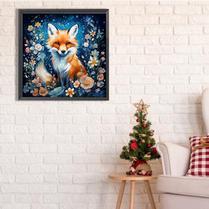 Fox-Full Square Diamond Painting-45x45cm