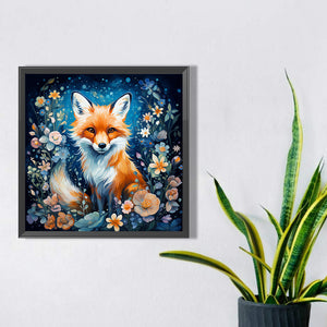 Fox-Full Square Diamond Painting-45x45cm