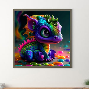 Dragon-Full Round Diamond Painting-30x30cm