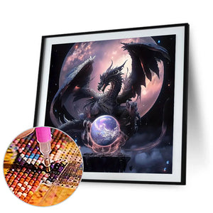 Dragon-Full Round Diamond Painting-30x30cm