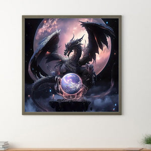 Dragon-Full Round Diamond Painting-30x30cm