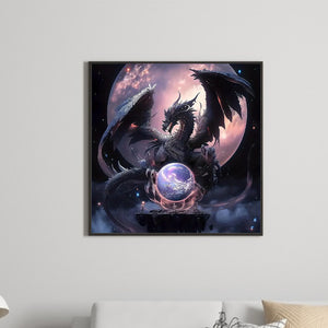 Dragon-Full Round Diamond Painting-30x30cm