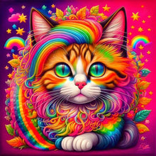 Load image into Gallery viewer, Cat-Full Round Diamond Painting-30x30cm
