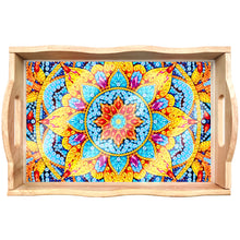 Load image into Gallery viewer, Diamond Painting Decorative Trays with Handle Coffee Table Tray for Serving Food
