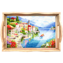 Load image into Gallery viewer, Diamond Painting Decorative Trays with Handle Coffee Table Tray for Serving Food
