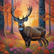 Load image into Gallery viewer, Deer-Full Round Diamond Painting-40x40cm
