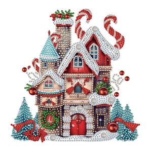 Christmas House-Partial Special Diamond Painting-30x30cm