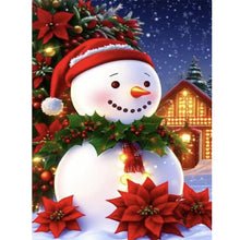 Load image into Gallery viewer, Christmas Snowman-Full Round Diamond Painting-30x40cm
