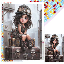 Load image into Gallery viewer, Mechanic Girl-Full Square Diamond Painting-50x70cm-Large Size
