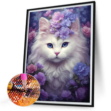 Load image into Gallery viewer, Cat-Full Round Diamond Painting-30x40cm
