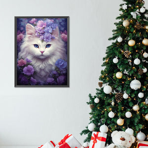 Cat-Full Round Diamond Painting-30x40cm