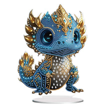 Load image into Gallery viewer, Dragon-Single Side Drill-Wooden Diamond Desktop Ornament
