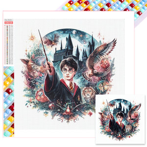 Harry Potter-Full Square Diamond Painting-35x35cm