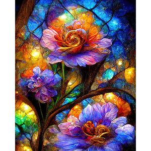 Crystal Flower-Full Square Diamond Painting-40x50cm