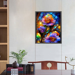 Crystal Flower-Full Square Diamond Painting-40x50cm