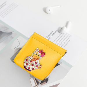 DIY Diamond painting-lipstick bag airpods protective case cosmetic bag