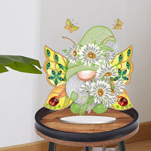 Load image into Gallery viewer, Butterfly Gnome-Single Side Drill-Acrylic Diamond Desktop Ornament
