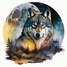 Load image into Gallery viewer, Wolf-Full Round Diamond Painting-40x40cm
